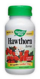 Baies d'Aubépine 510 mg Hawthorn Berries Nature's Way